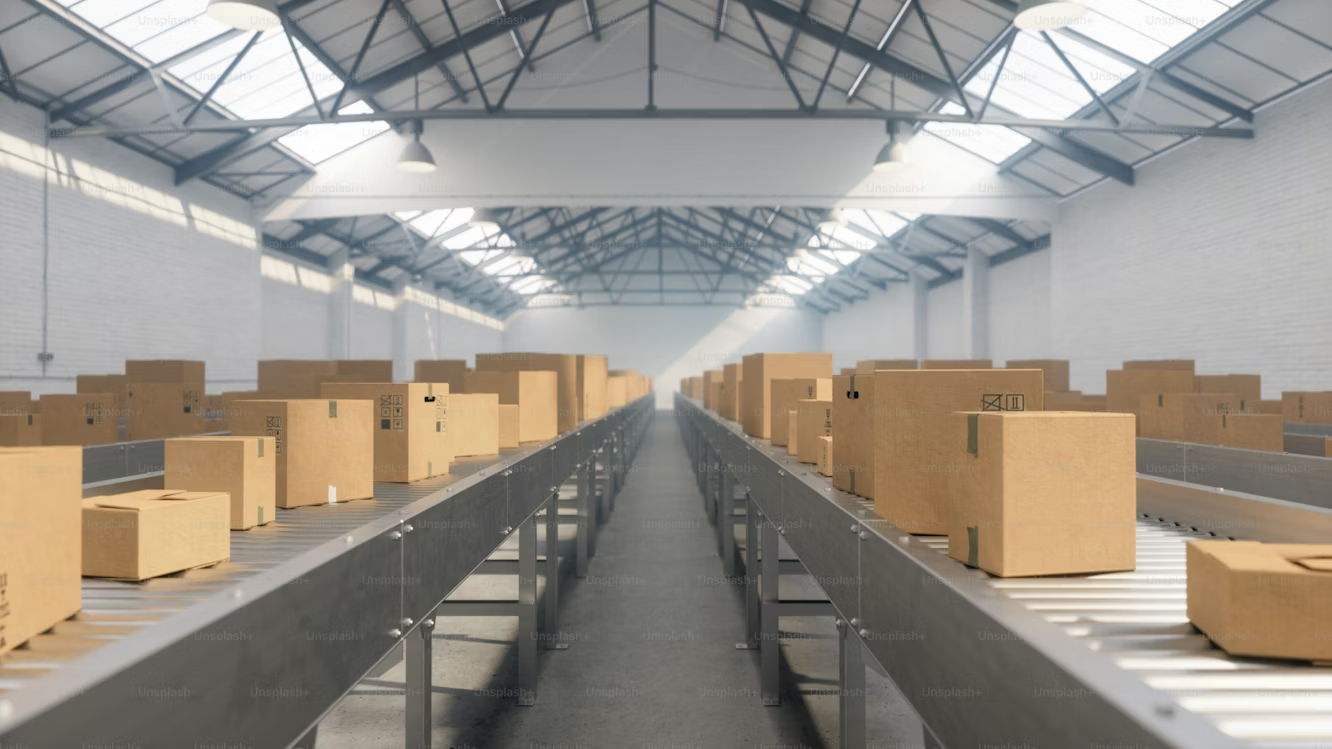 Automated warehouse conveyor system